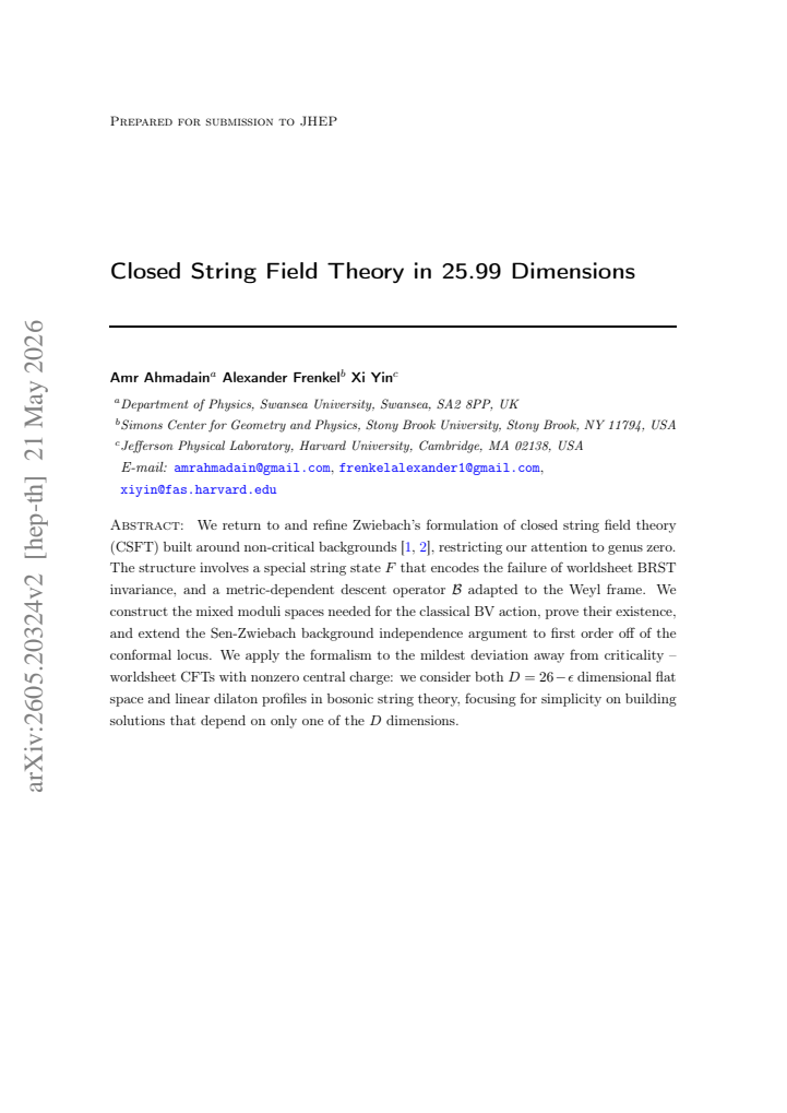 First page