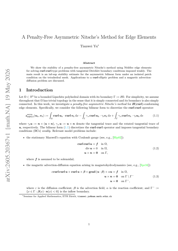 First page