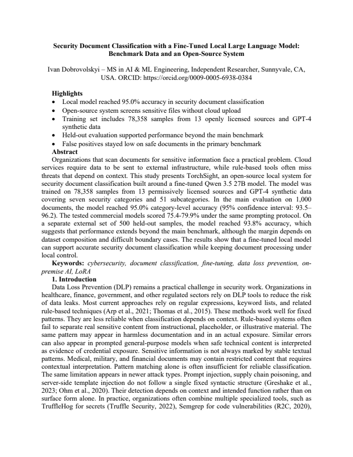 First page