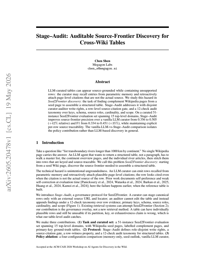 First page