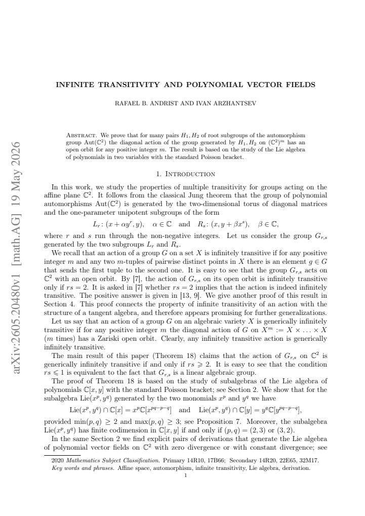 First page