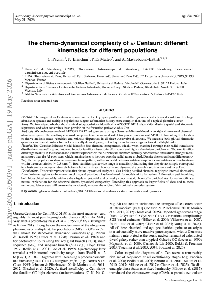 First page