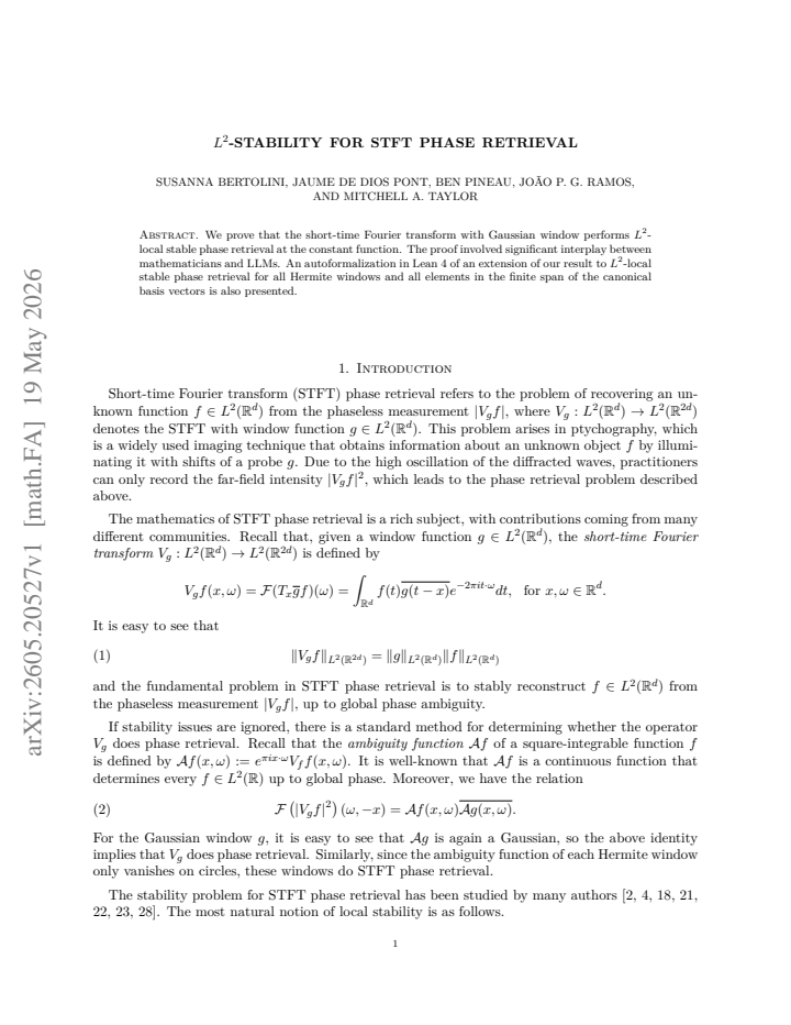First page