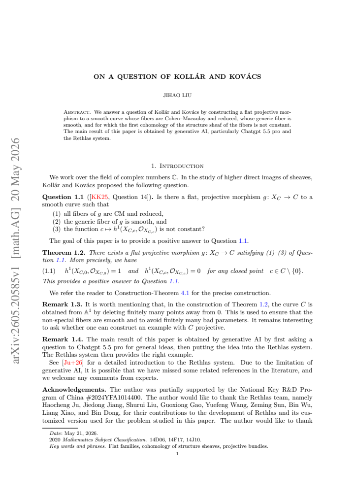 First page