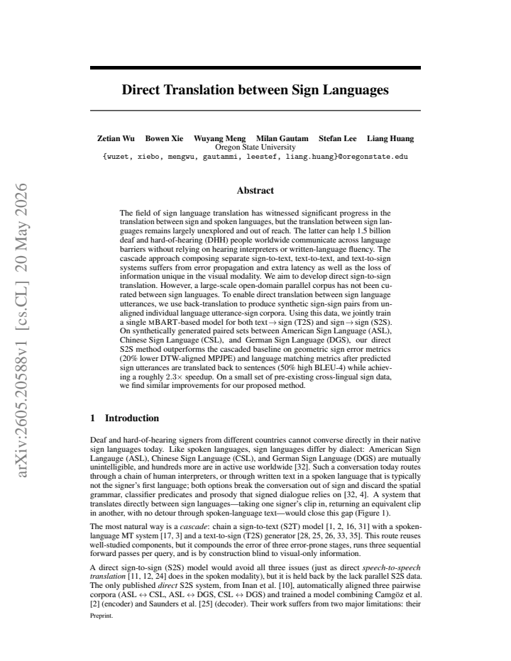 First page