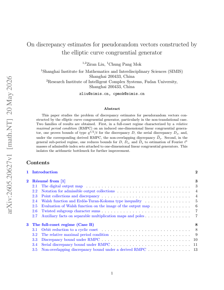 First page