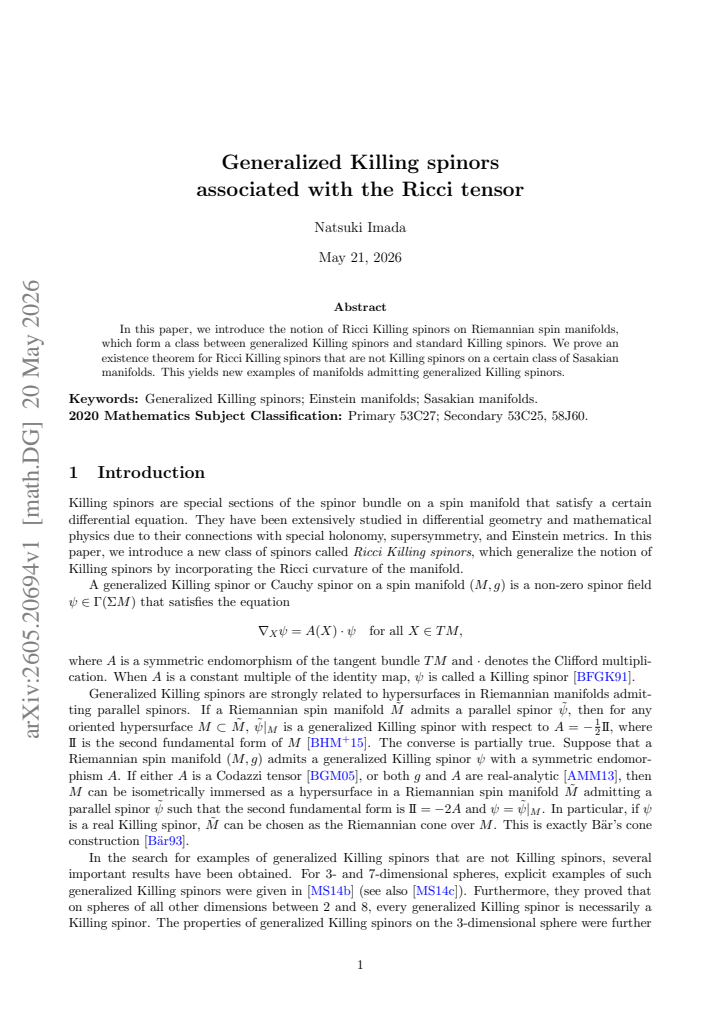 First page