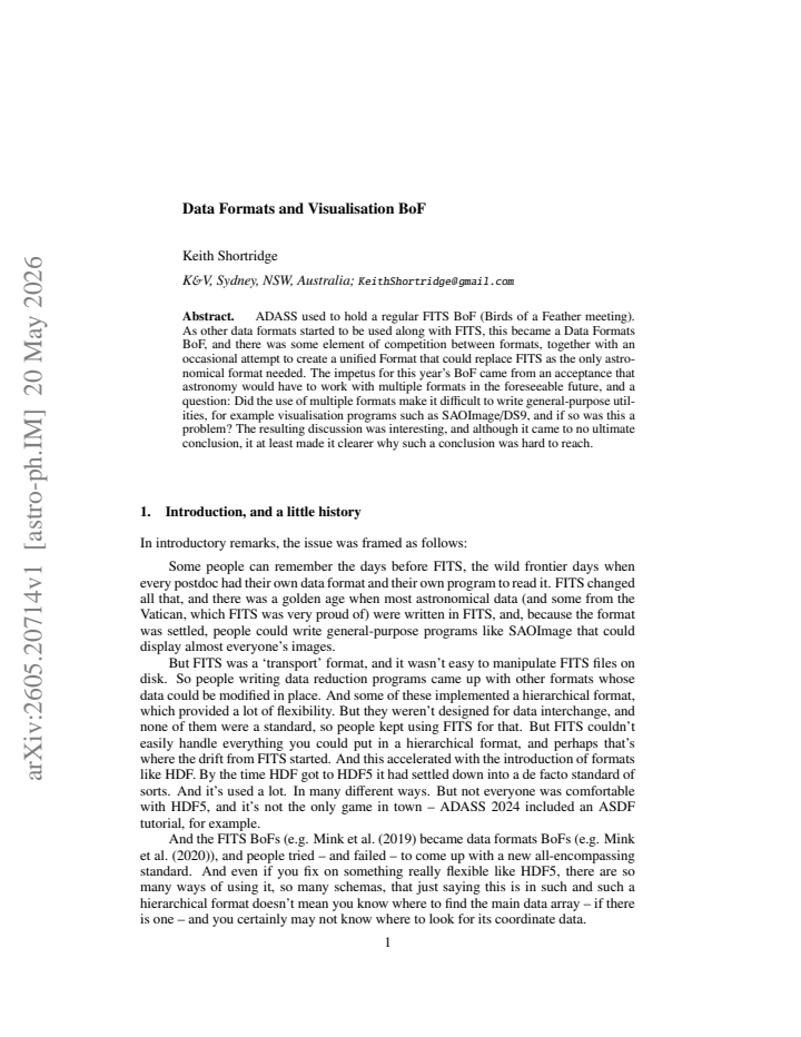 First page
