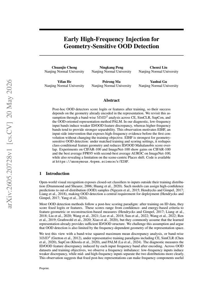 First page