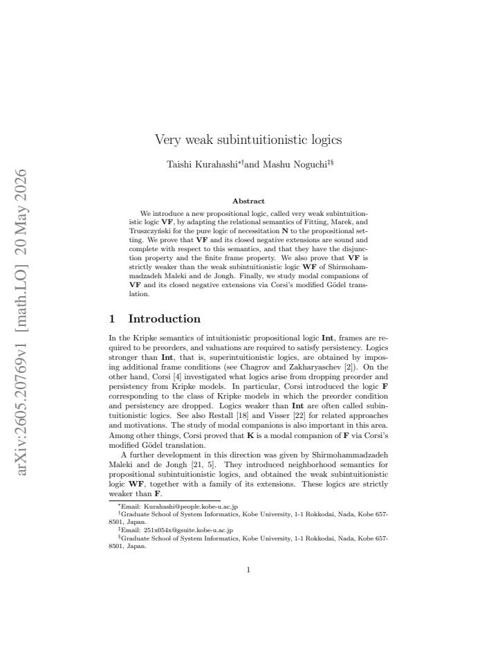 First page