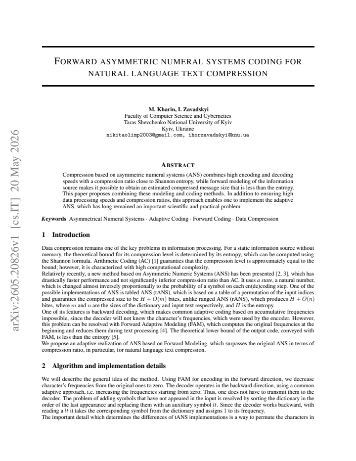 First page