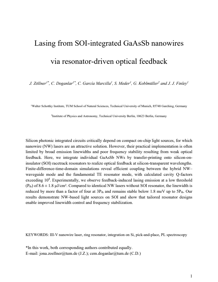 First page