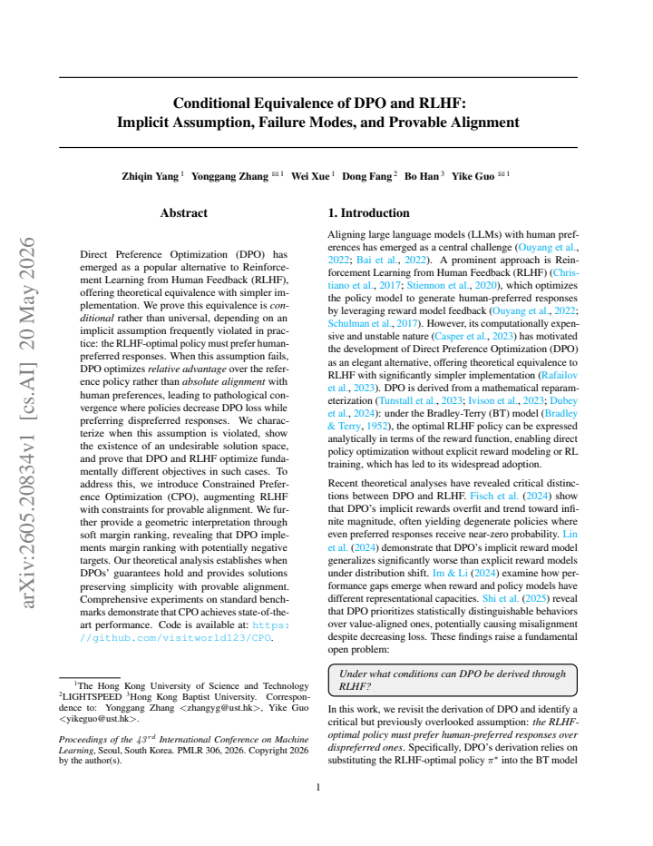 First page