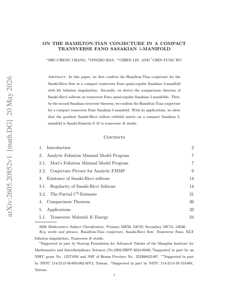 First page