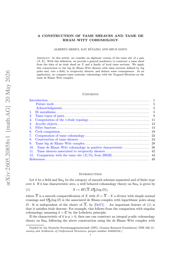 First page