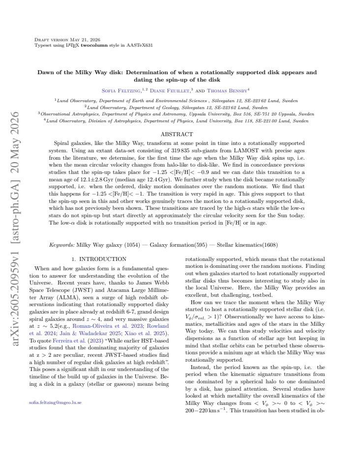 First page