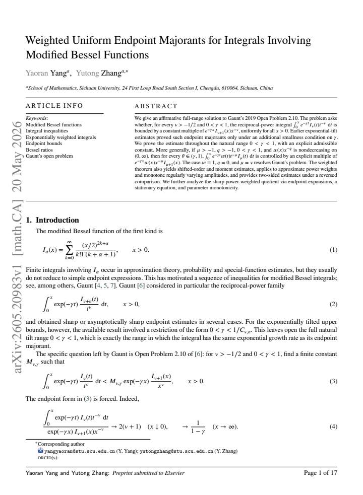 First page