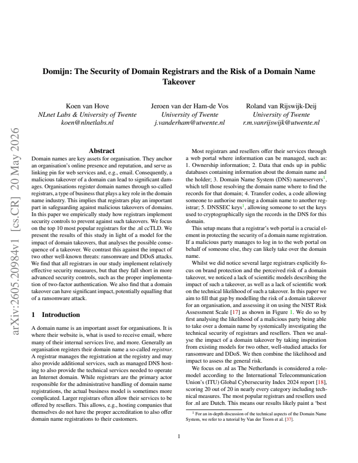 First page