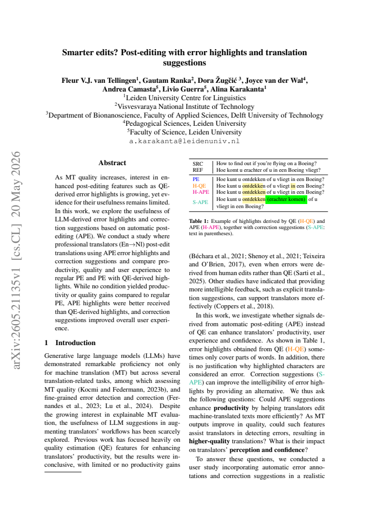 First page