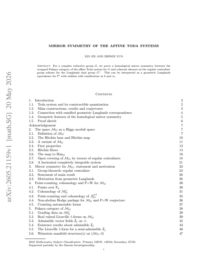First page