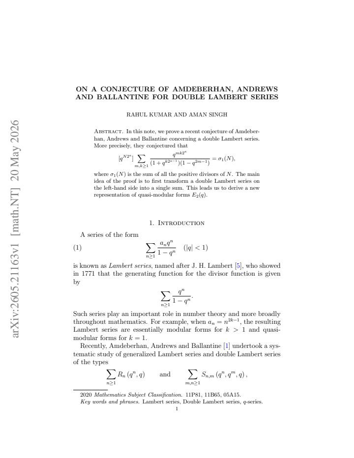 First page