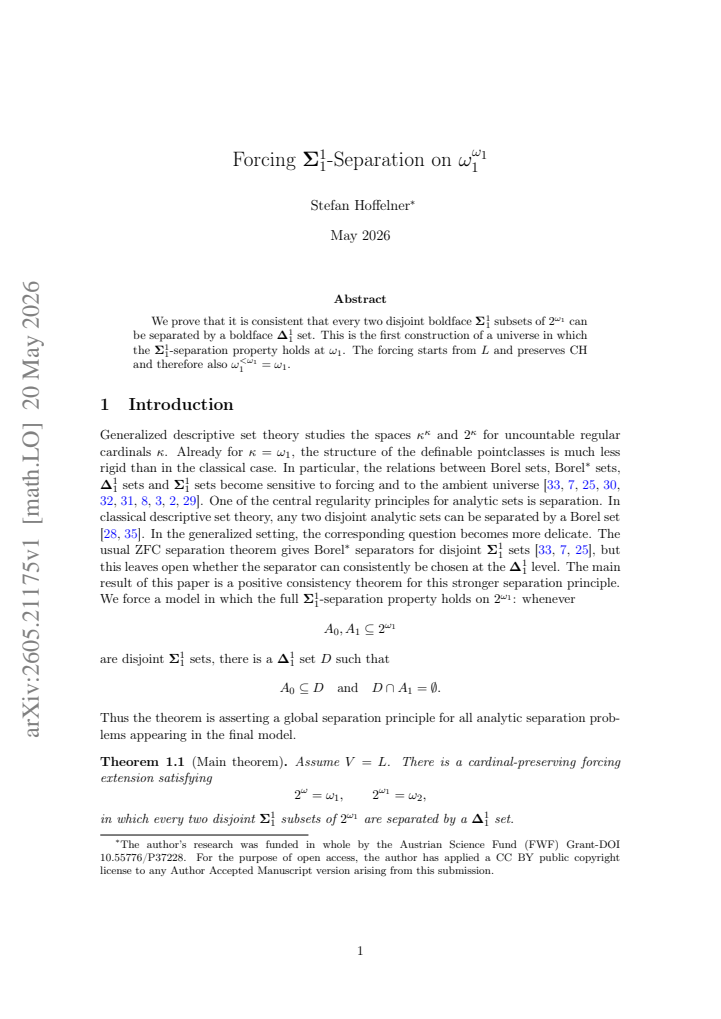First page