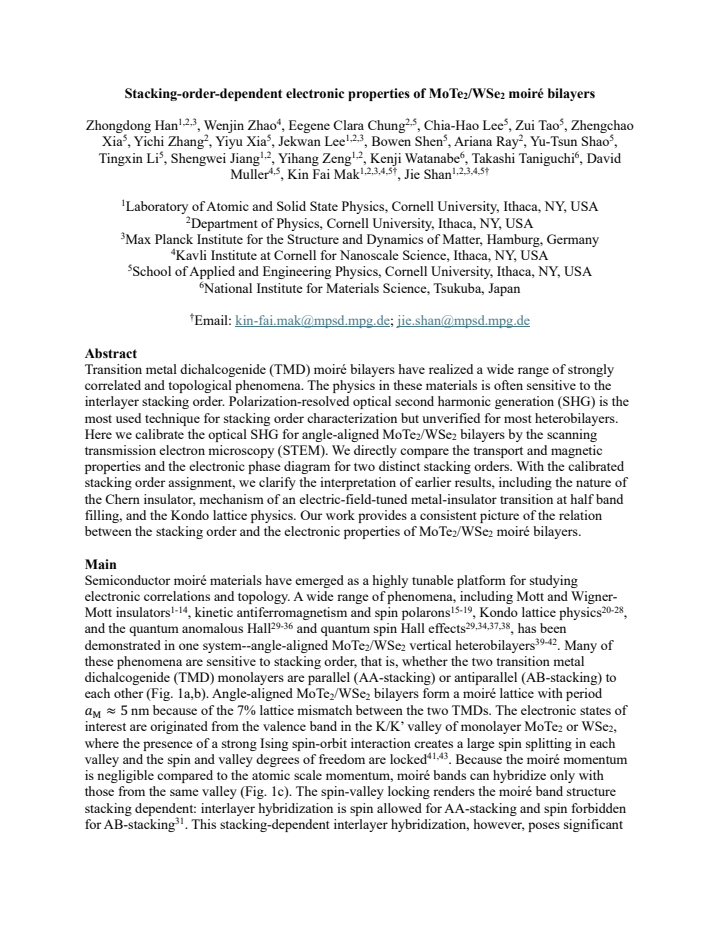 First page