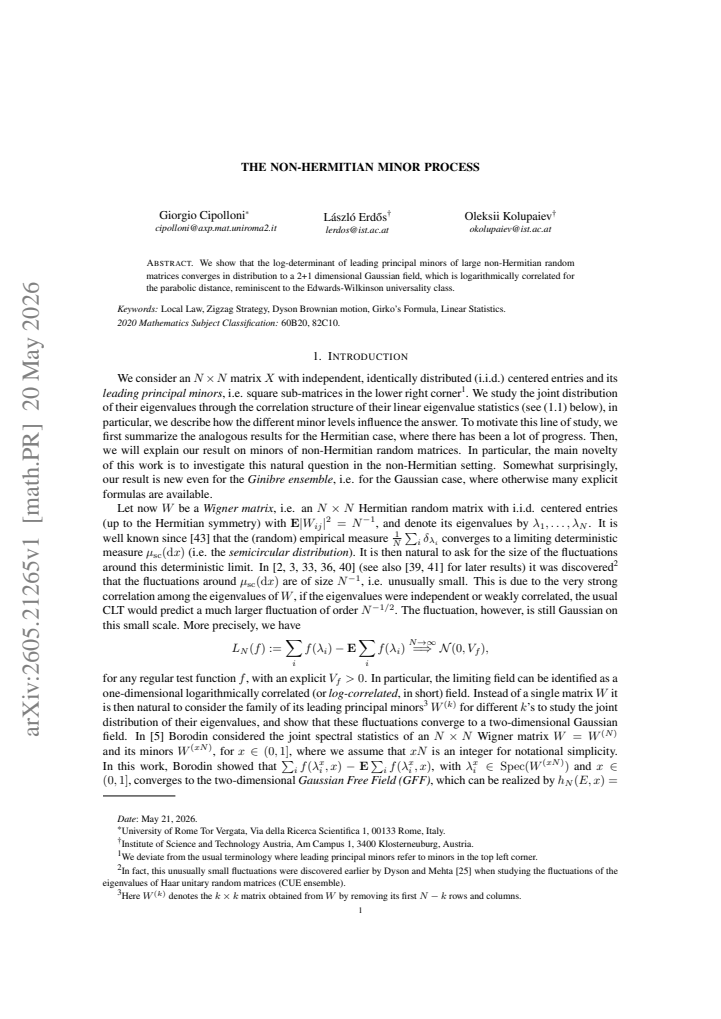 First page