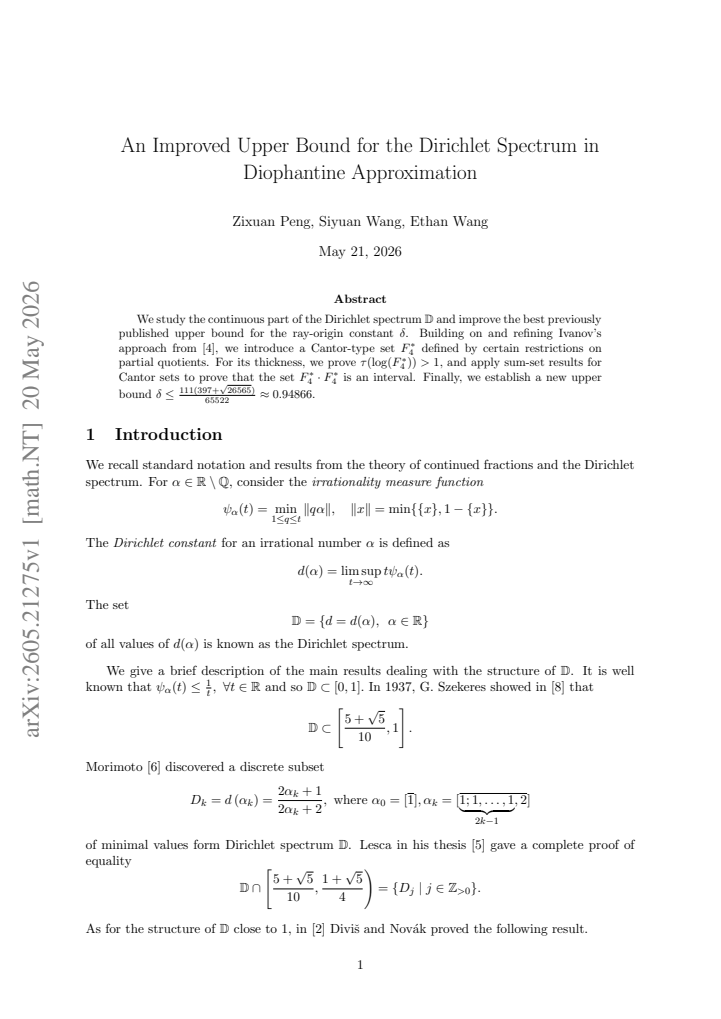 First page