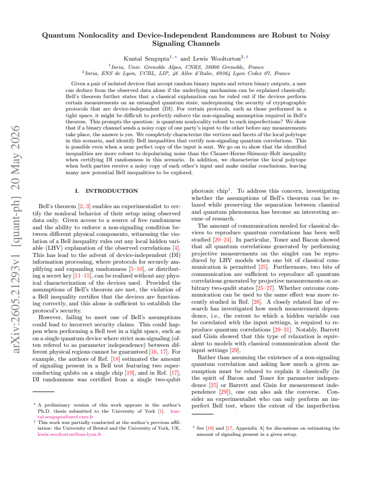 First page