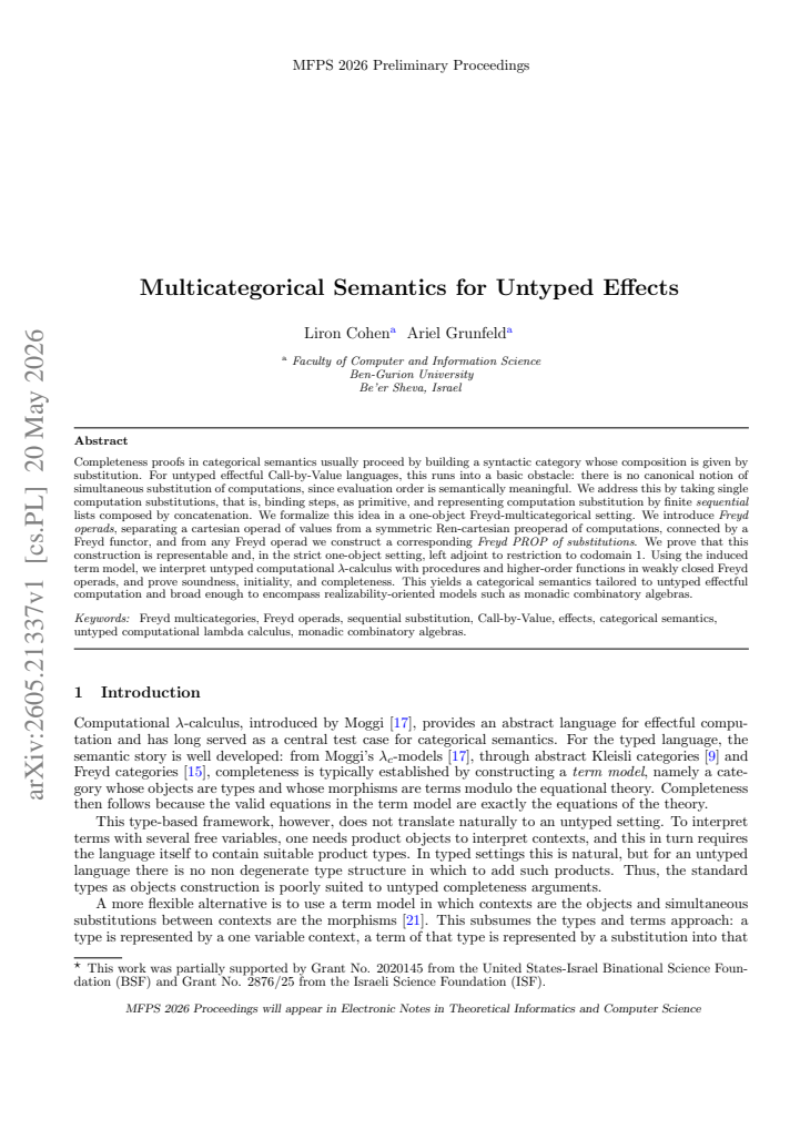 First page