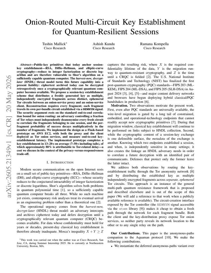 First page