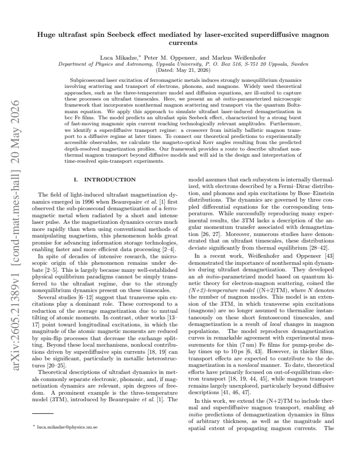 First page