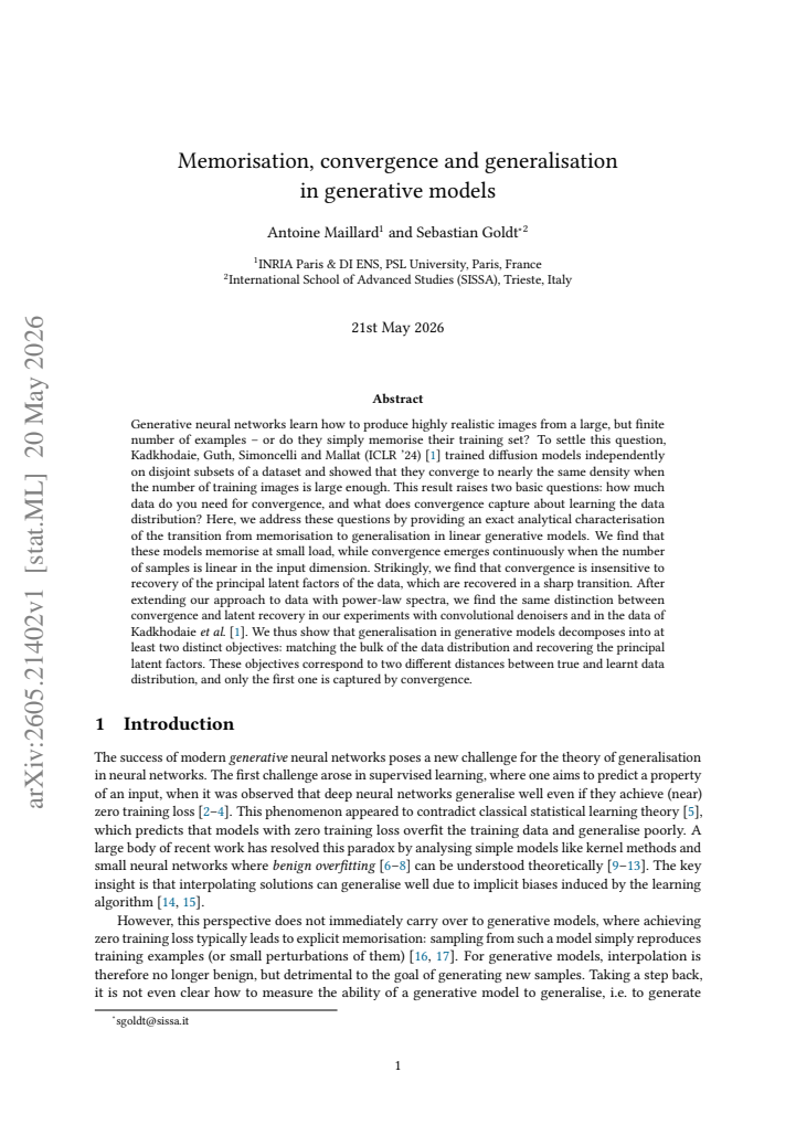 First page