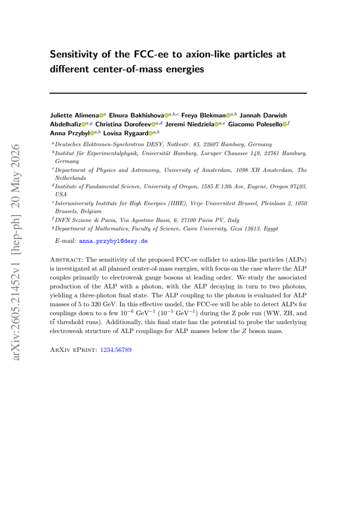 First page
