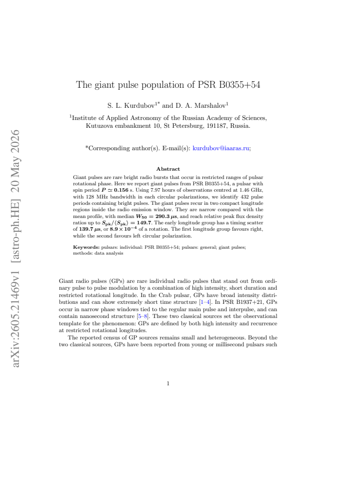First page