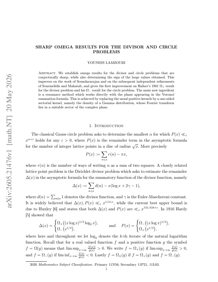 First page