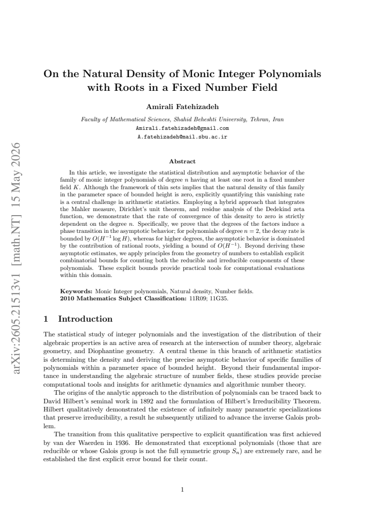 First page