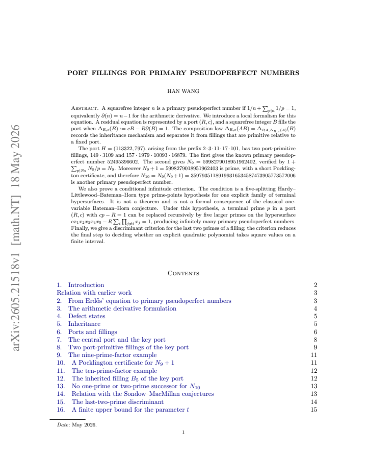 First page