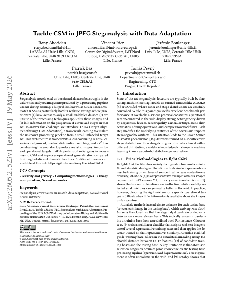 First page