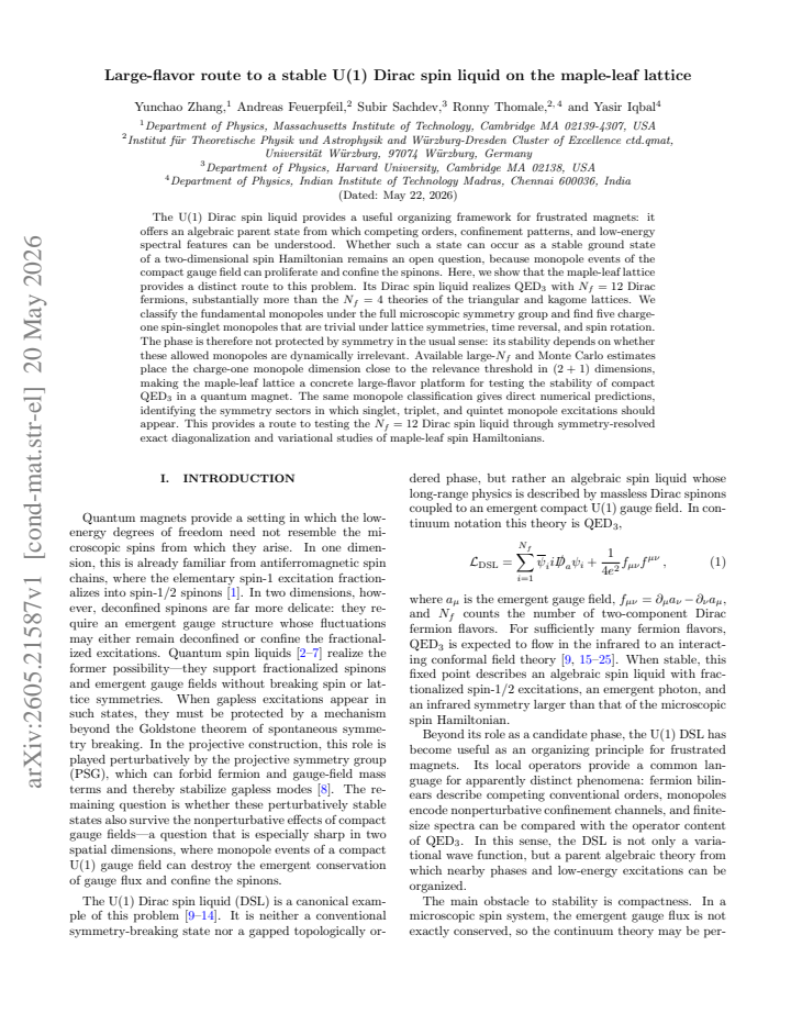First page