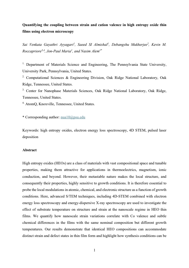 First page