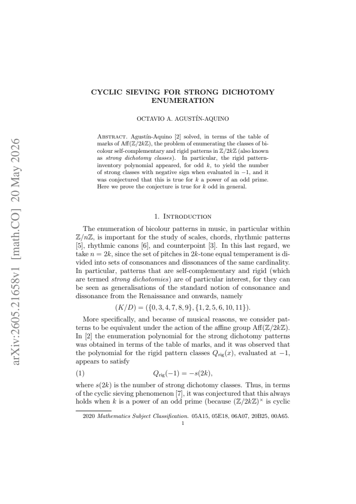 First page