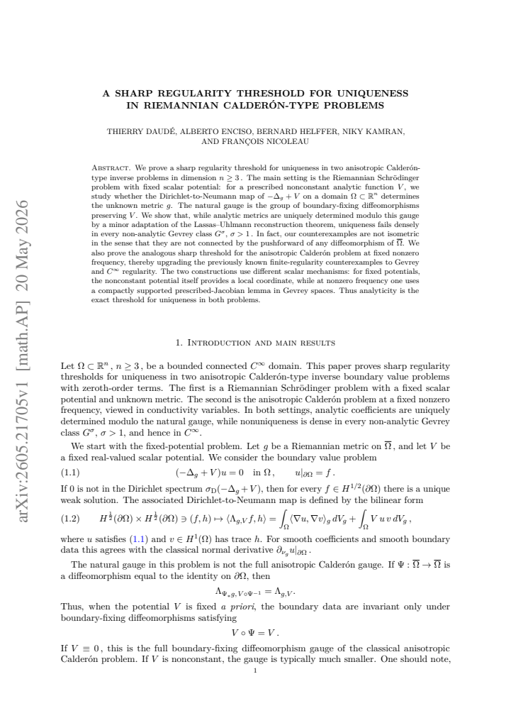 First page