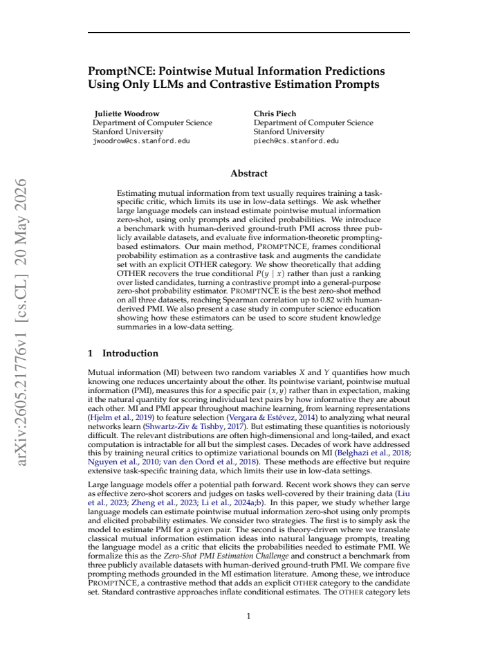 First page