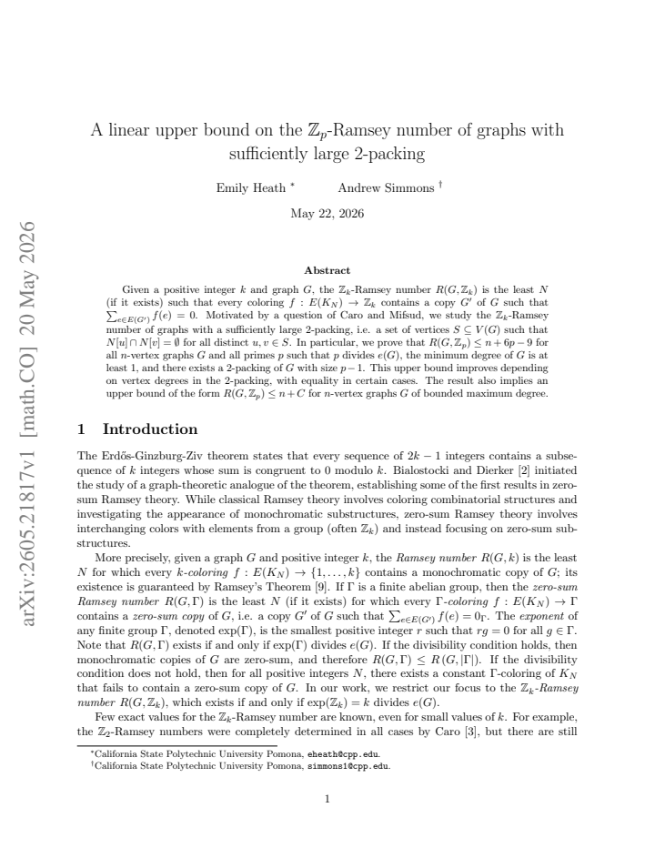 First page
