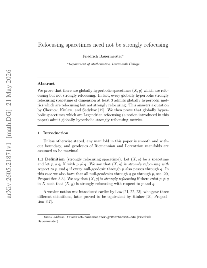 First page