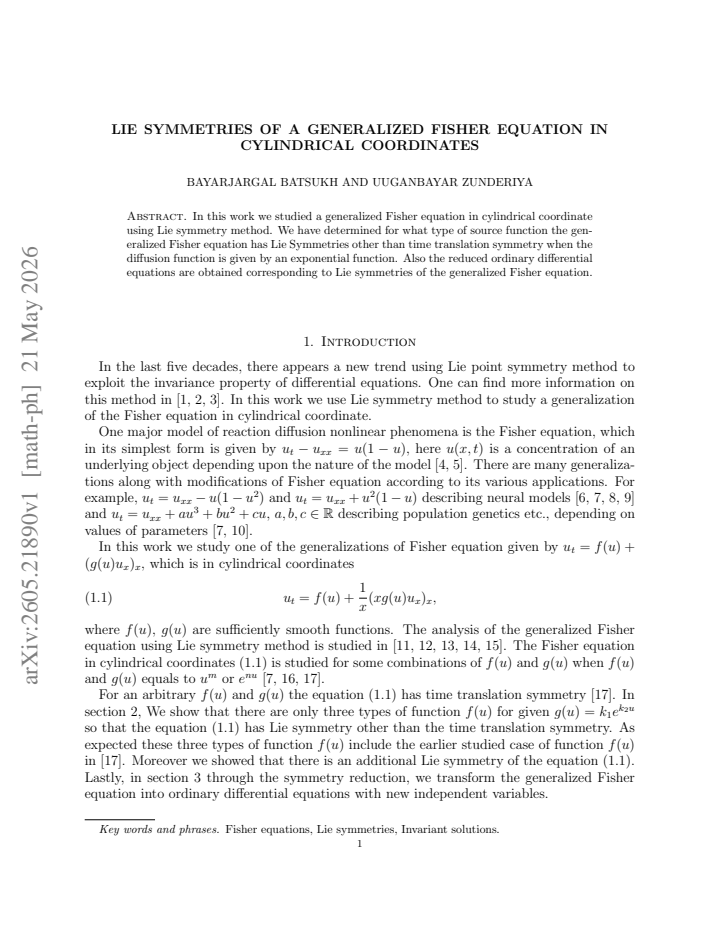 First page
