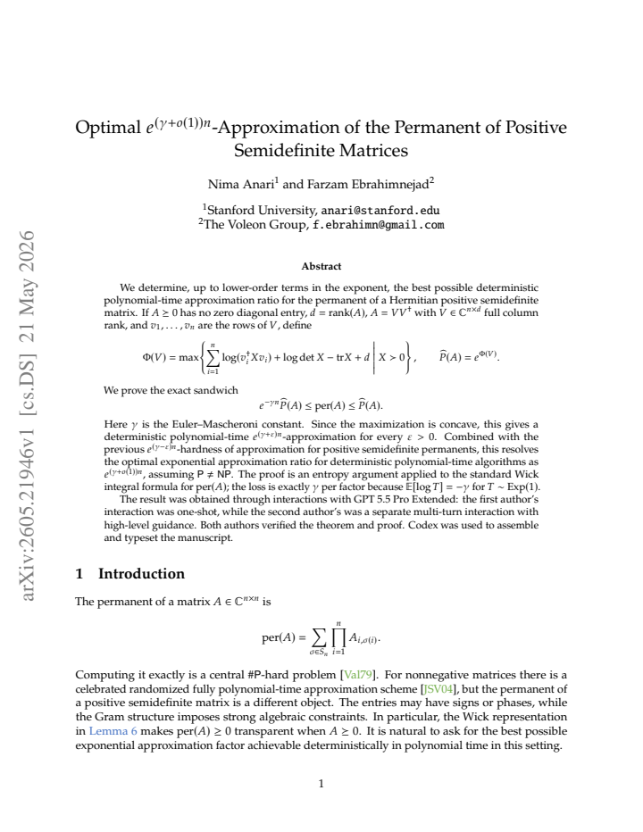 First page