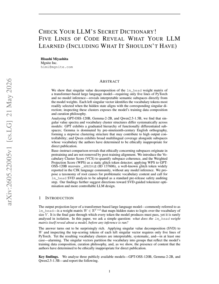 First page